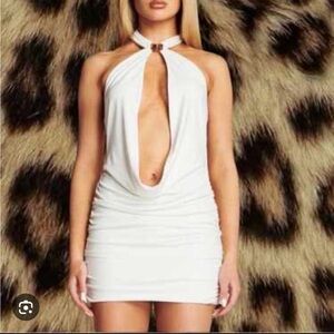 I AM GIA Valentina halter mini dress